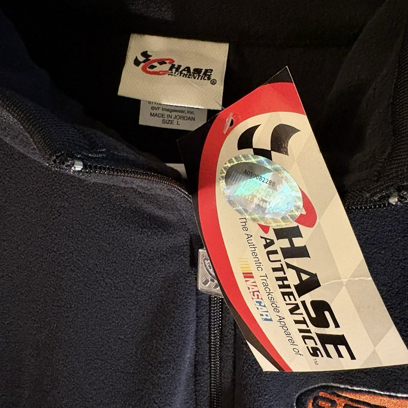 Tony Stewart #20 NASCAR Chase Authentics Fleece Pullover Jacket Men’s Large NWT