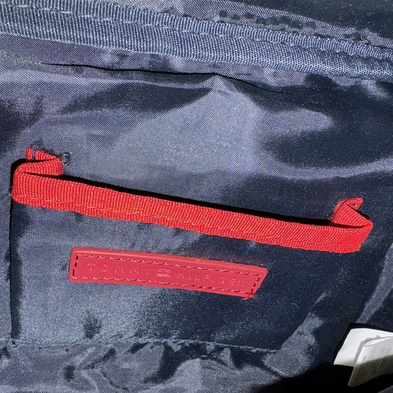 Tommy Hilfiger Navy Faux Leather Belt Bag Fanny Pack Crossbody Unisex NWOT