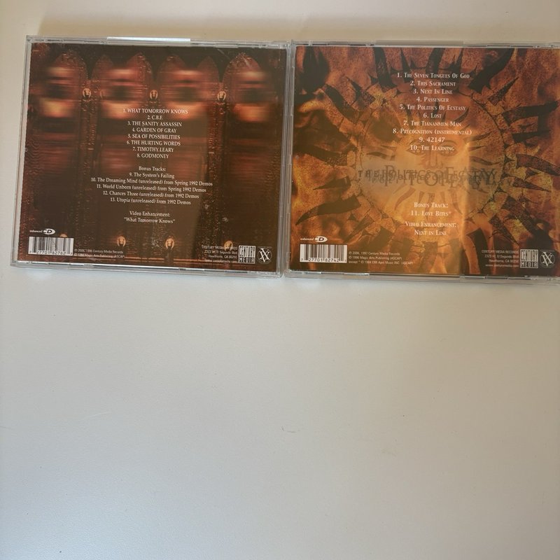 Nevermore 2 CD Lot Self-Titles + The Politics of Ecstasy - 2006 Century Media