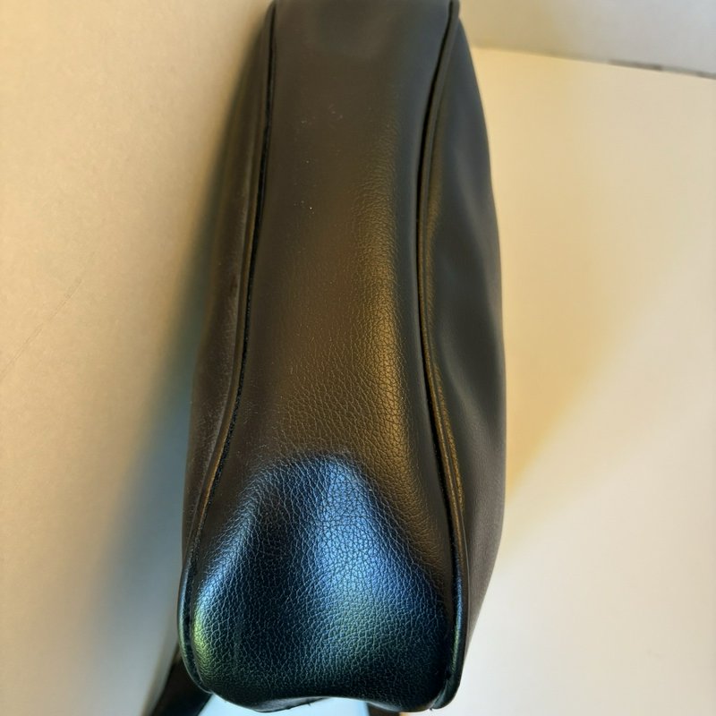 Vintage Y2K Liz Claiborne Black Shoulder Bag Purse Faux Leather Organizer