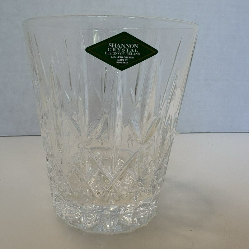 Shannon Crystal Caitlin 11.5 oz Glass by Godinger 24% Lead Crystal NOS