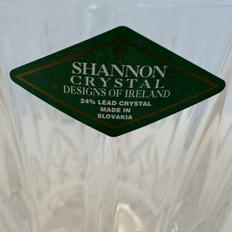 Shannon Crystal Caitlin 11.5 oz Glass by Godinger 24% Lead Crystal NOS
