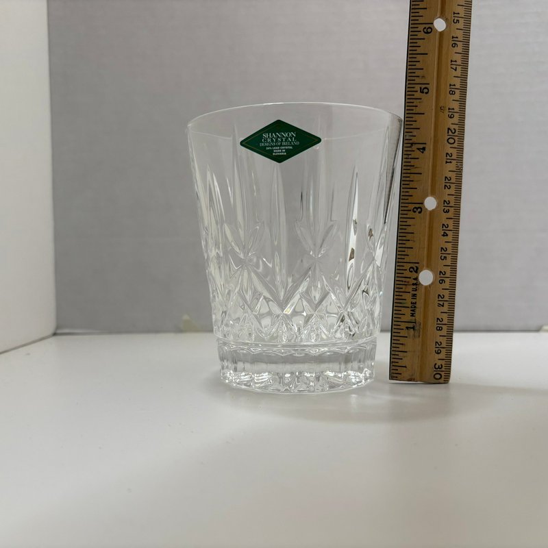 Shannon Crystal Caitlin 11.5 oz Glass by Godinger 24% Lead Crystal NOS