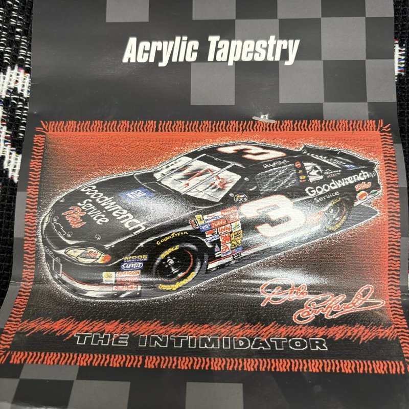 NASCAR Dale Earnhardt #3 The Intimidator Throw Blanket NWT 48x60 USA Made
