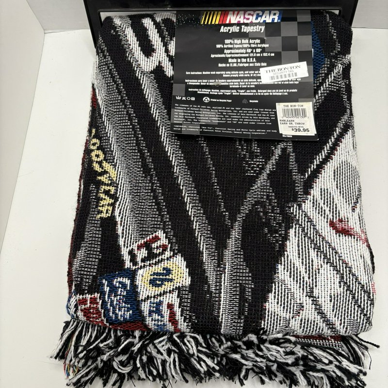 NASCAR Dale Earnhardt #3 The Intimidator Throw Blanket NWT 48x60 USA Made