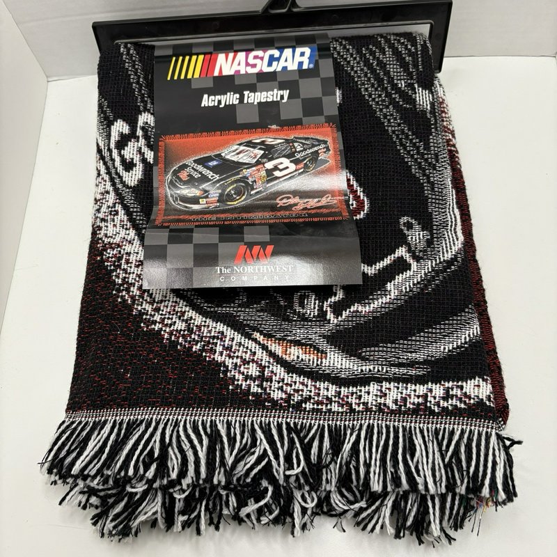 NASCAR Dale Earnhardt #3 The Intimidator Throw Blanket NWT 48x60 USA Made