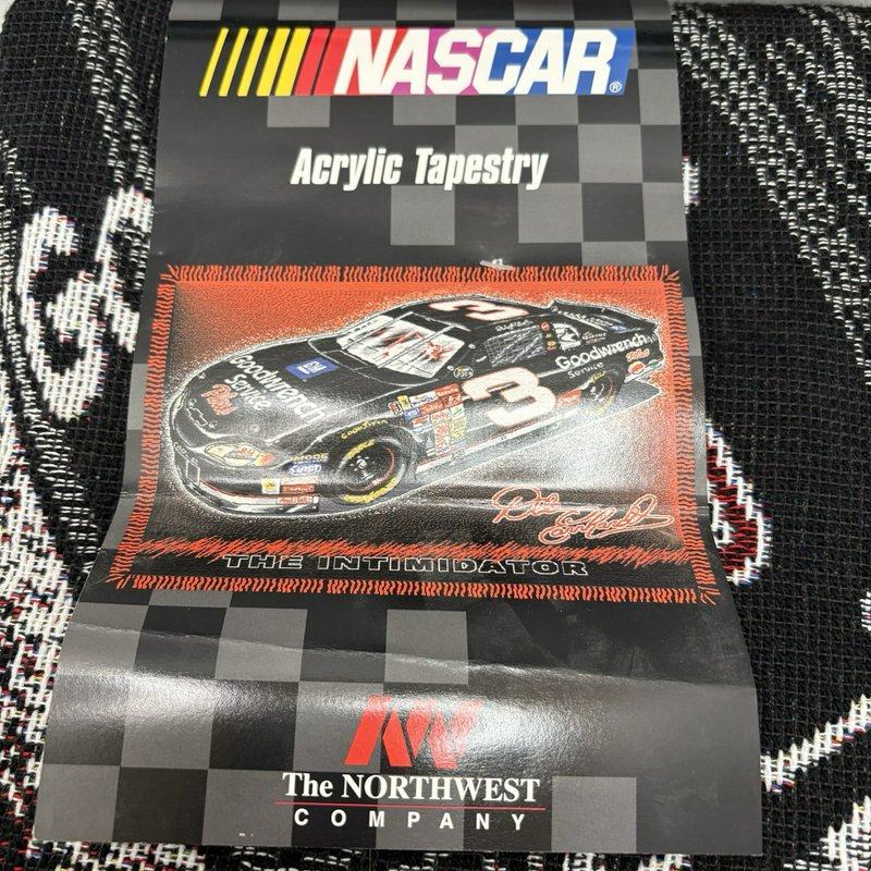 NASCAR Dale Earnhardt #3 The Intimidator Throw Blanket NWT 48x60 USA Made