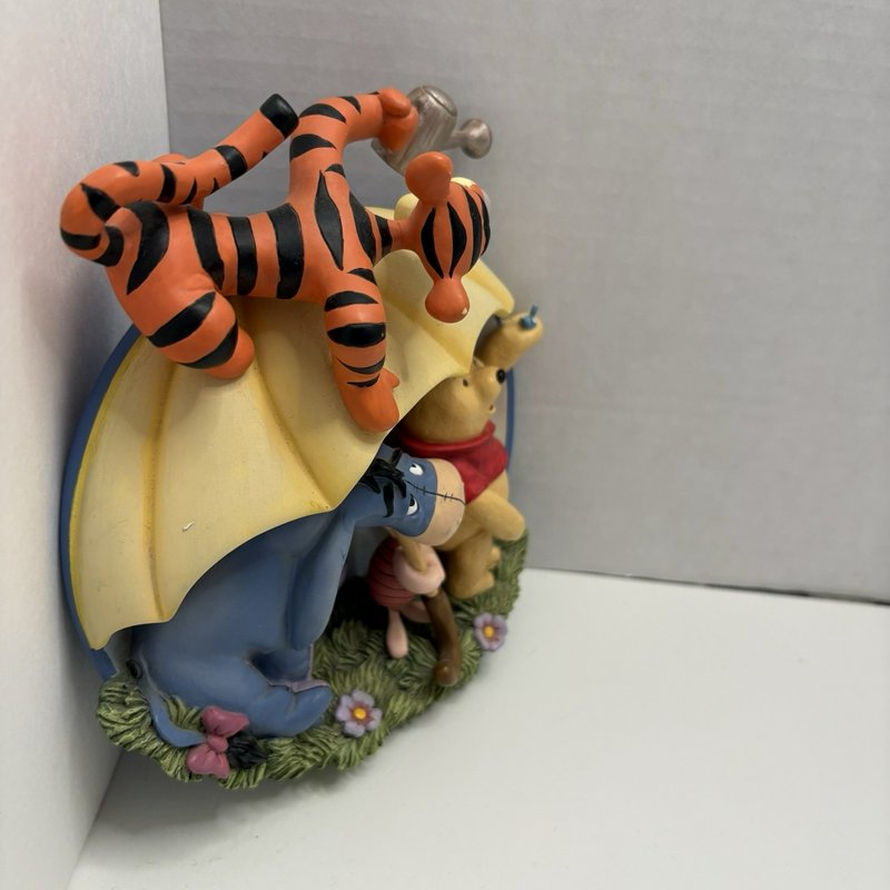 Disney Winnie the Pooh Bradford Exchange 3D Plate - Puzzling Sort of Weather