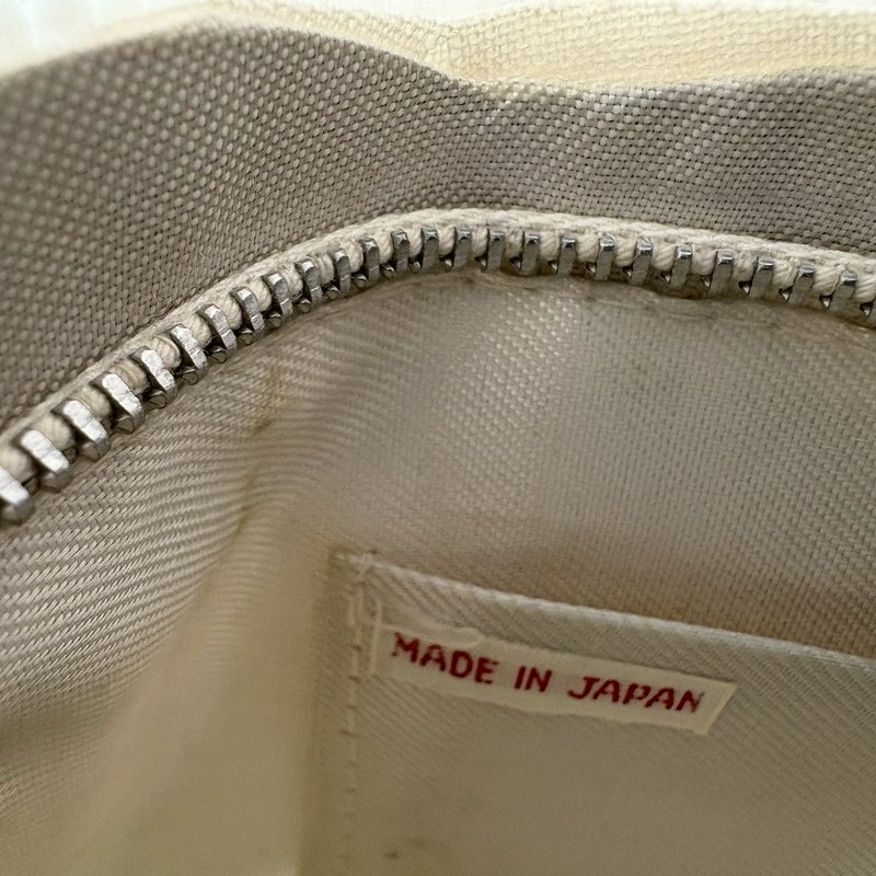 Vintage Bridal Beaded Clutch Ivory Made in Japan Arrow Zipper Evening Bag