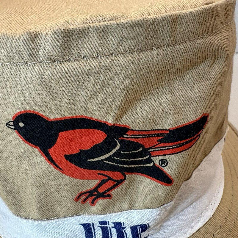 Baltimore Orioles 40th Anniversary 1994 Miller Lite HTS Promo Bucket Hat Medium