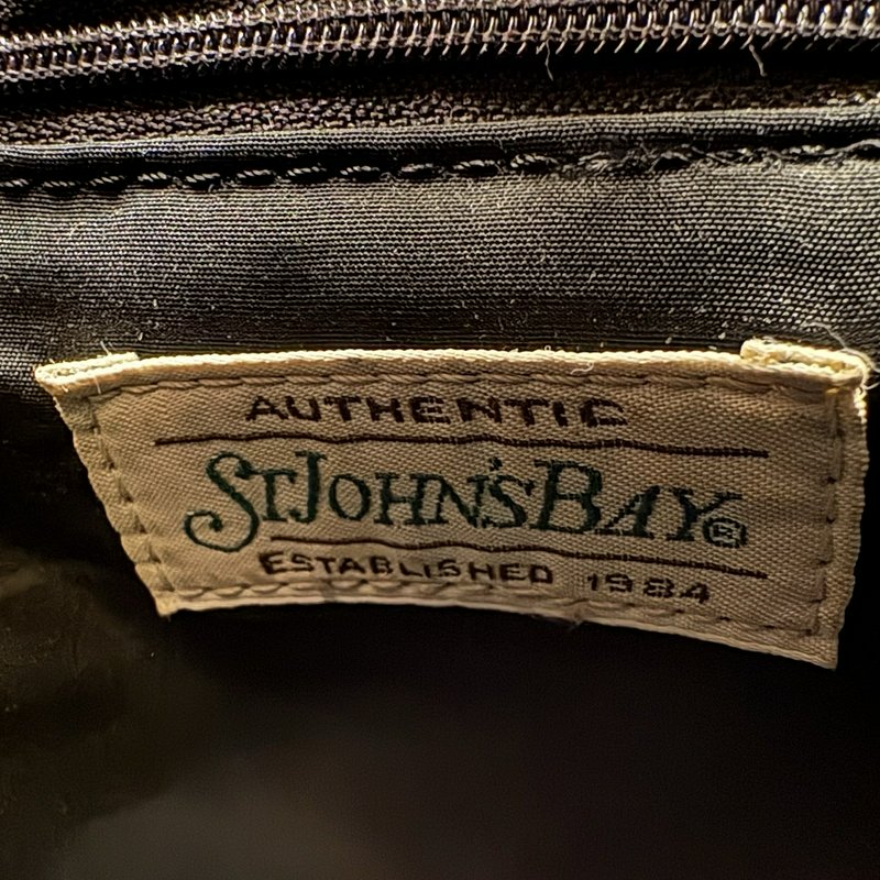 St. John’s Bay Plaid Shoulder Bag Tote w/ Matching Pouch Navy Red White