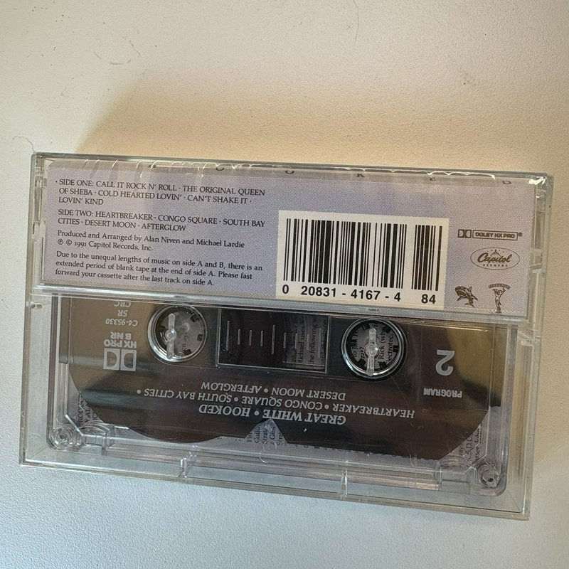 Great White – Hooked Cassette Tape 1991 Capitol C4-95330 Sealed New Hard Rock