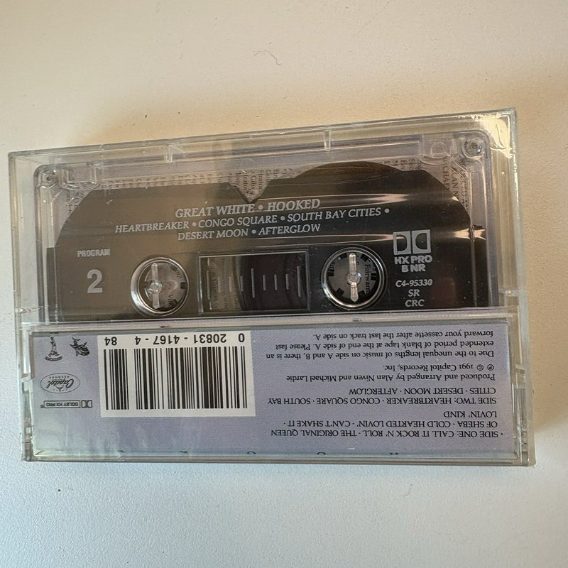 Great White – Hooked Cassette Tape 1991 Capitol C4-95330 Sealed New Hard Rock