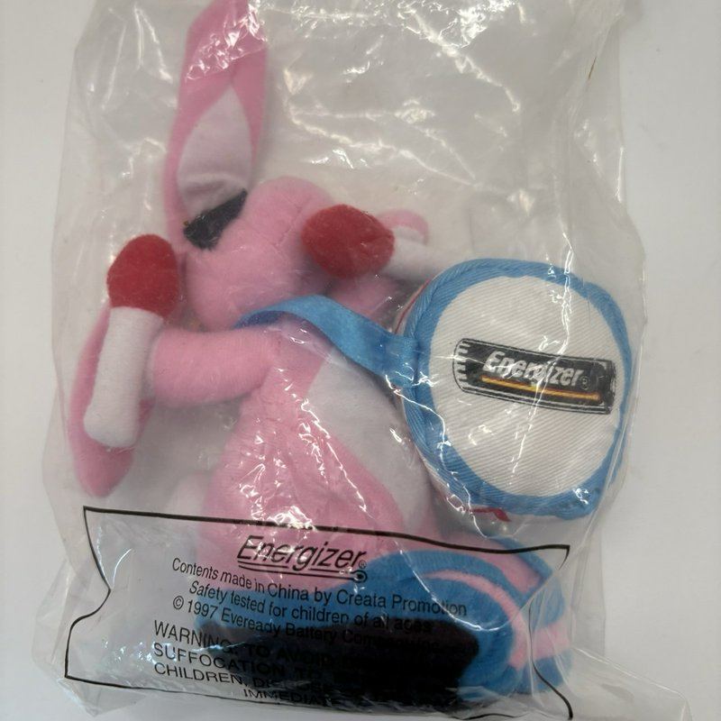 Vintage Energizer Bunny Lot – 1993 Christmas Stocking Plush + 1997 Plush NIP