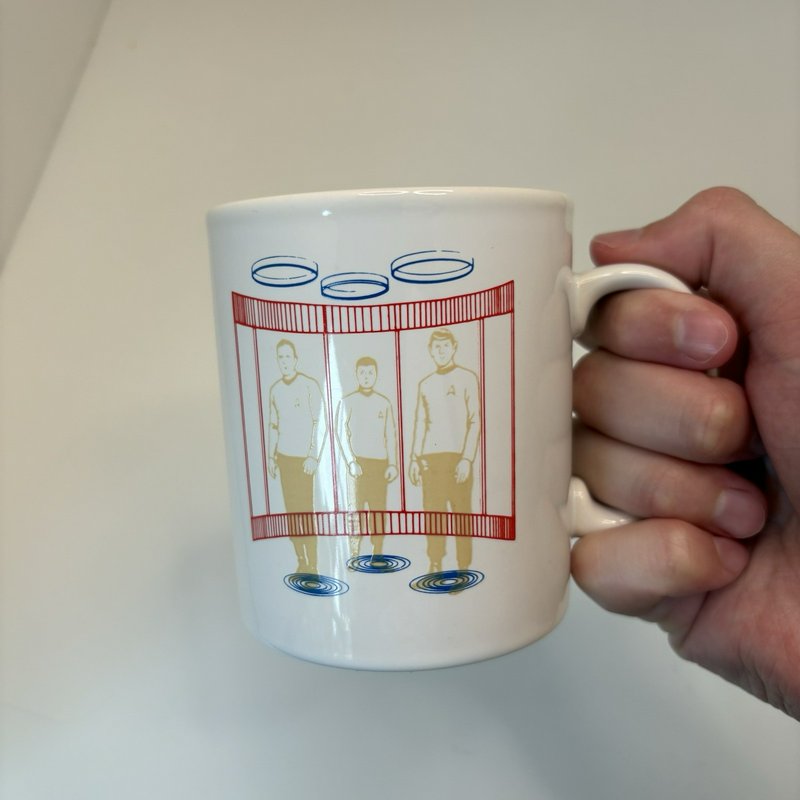 Vintage 1992 Star Trek Kilncraft Mug Transporter Scene STL England