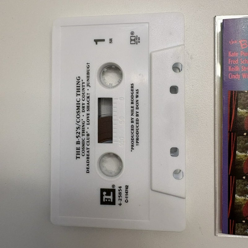 B-52’s Cassette Lot Love Shack Single + Cosmic Thing Album 1989 Reprise BMG