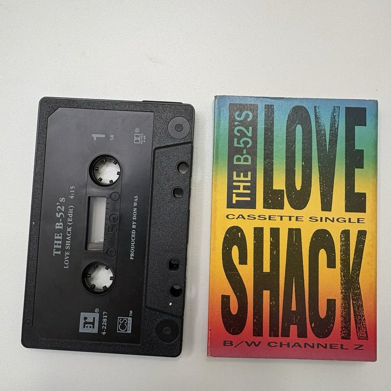 B-52’s Cassette Lot Love Shack Single + Cosmic Thing Album 1989 Reprise BMG