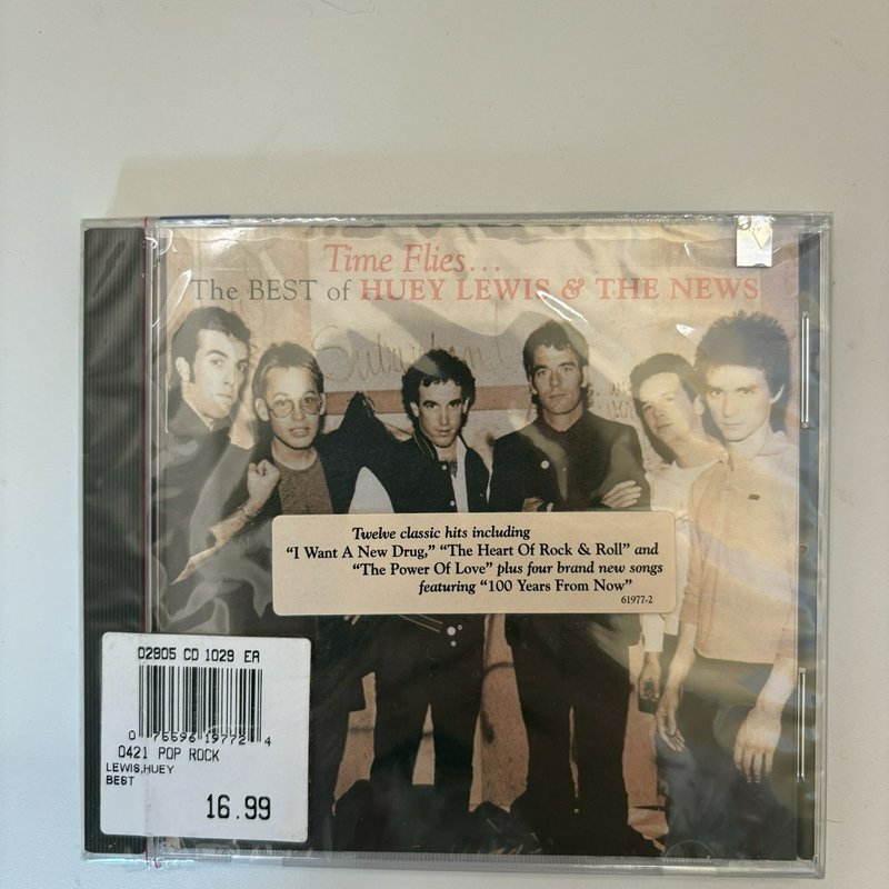 Huey Lewis & The News – Time Flies Best Of (CD, 1996) Sealed New