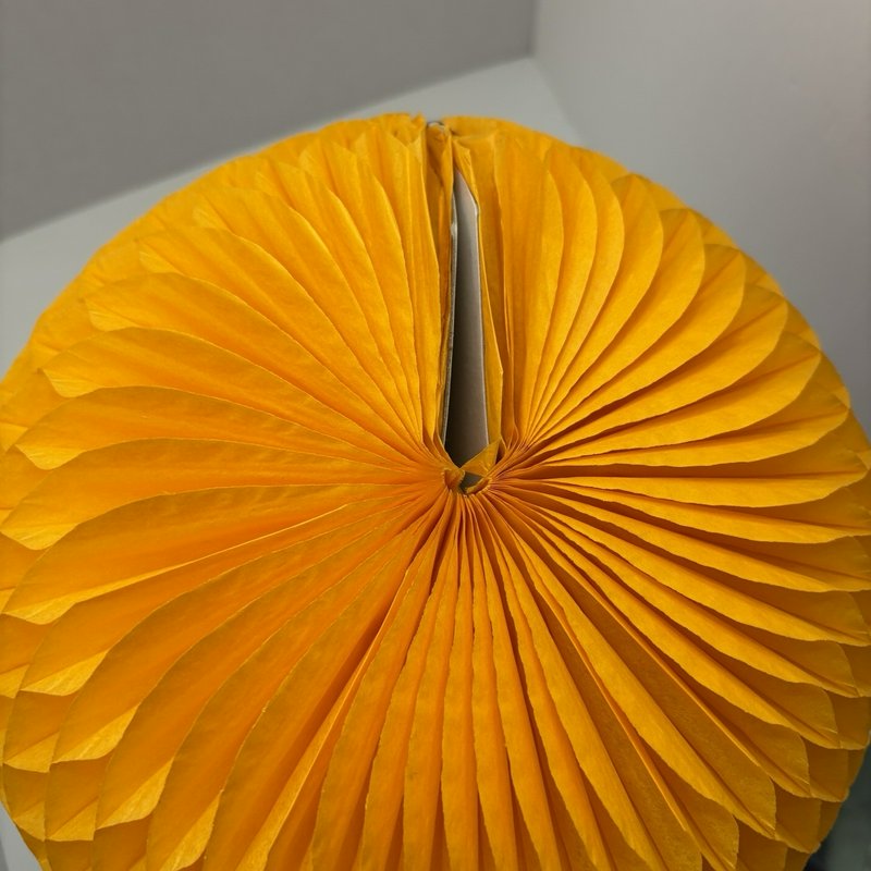 Vintage Beistle Halloween Scarecrow Pumpkin Honeycomb Centerpiece USA