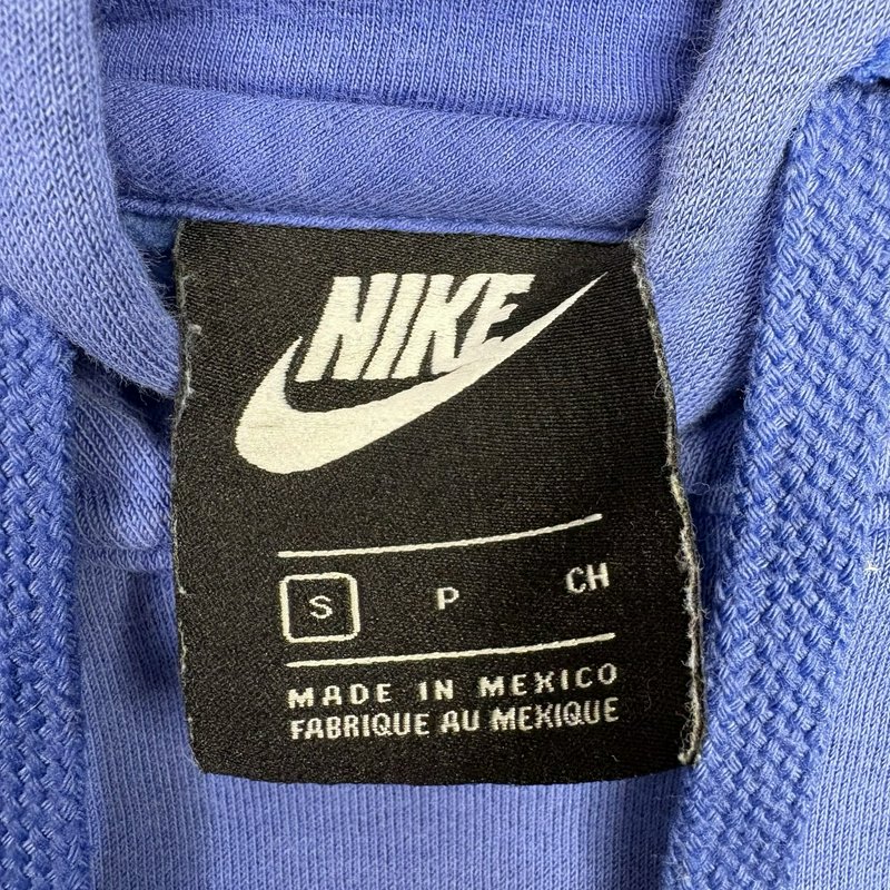 Nike Vintage Peace Sign Hoodie Sweatshirt S (Fits M) Blue Yellow Black Mexico