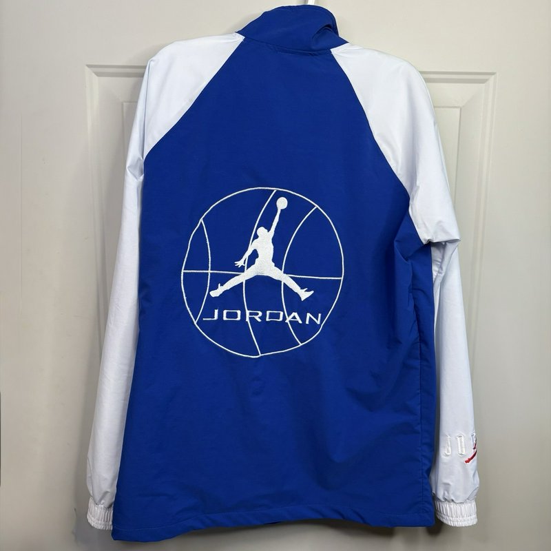 Nike Jordan Tracksuit Set Jacket Pants Blue White Youth Large Jumpman 2018