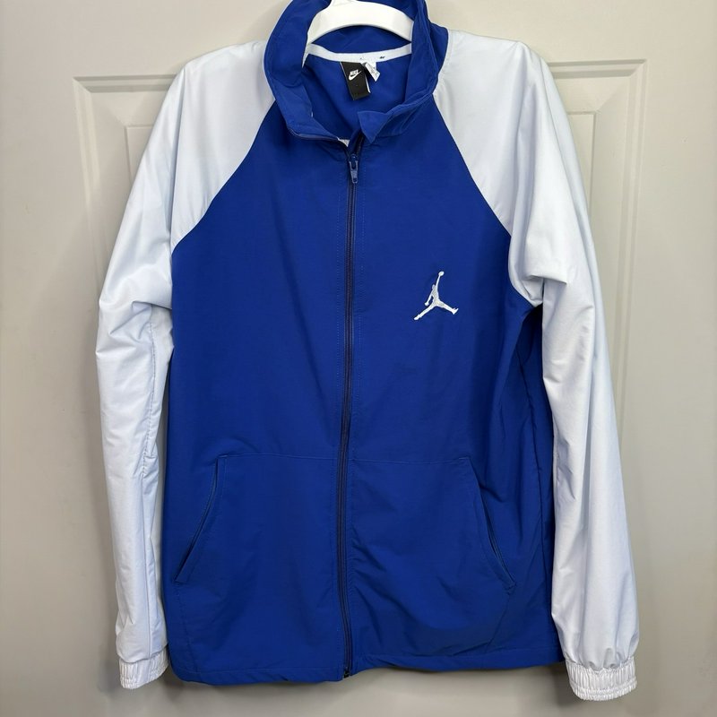 Nike Jordan Tracksuit Set Jacket Pants Blue White Youth Large Jumpman 2018