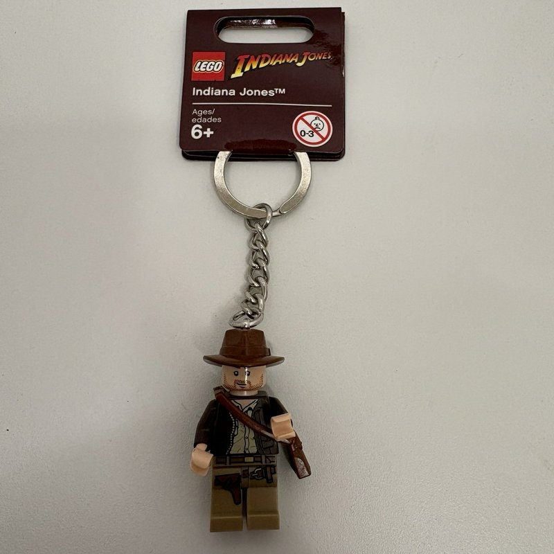 LEGO Indiana Jones Minifigure Keychain 852145 with Tag Retired Rare