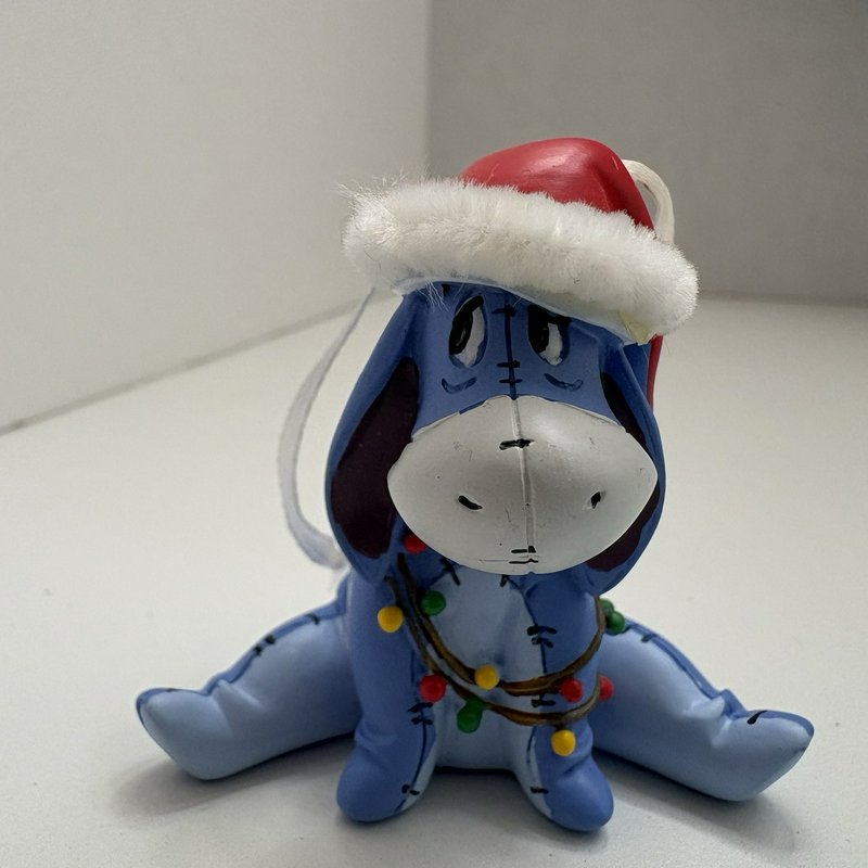 Disney Winnie the Pooh Christmas Lot Hallmark 2008 Ornament Eeyore Stocking