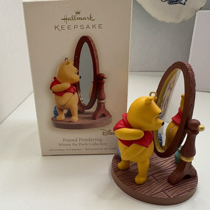 Disney Winnie the Pooh Christmas Lot Hallmark 2008 Ornament Eeyore Stocking