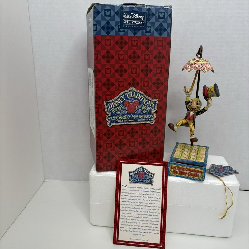 Disney JIM SHORE - Jiminy Cricket- "LET YOUR CONSCIENCE BE YOUR GUIDE" #4005219