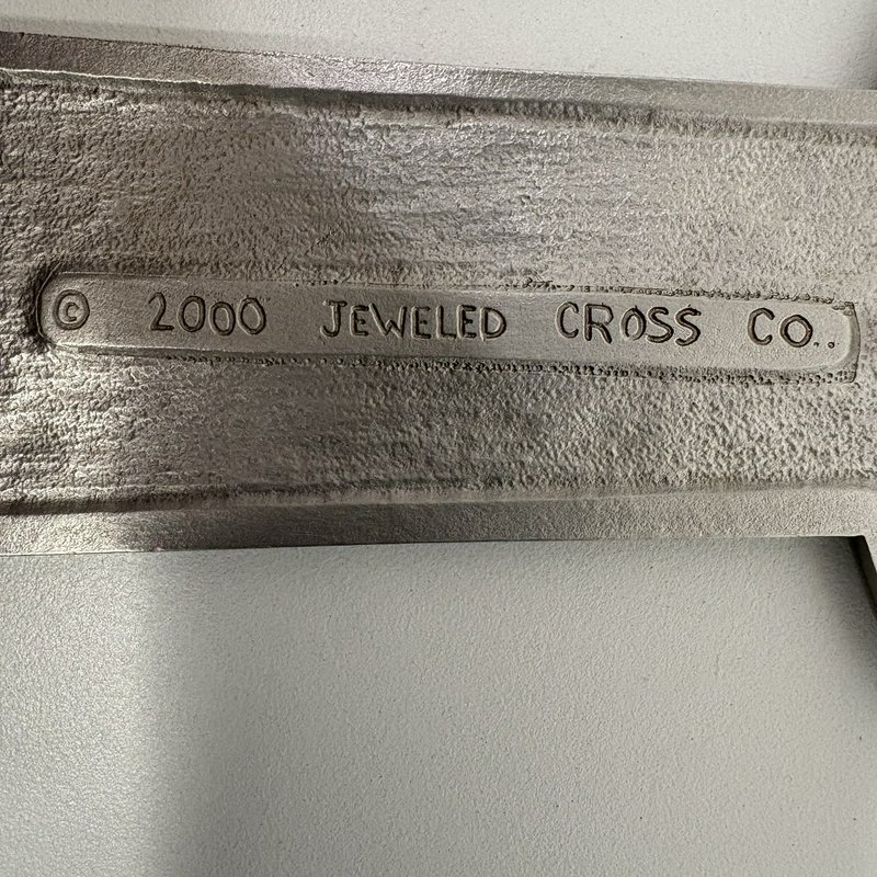 Celtic Cross Wall Plaque Claddagh Design Jeweled Cross Co. 2000 Ireland Decor 8”