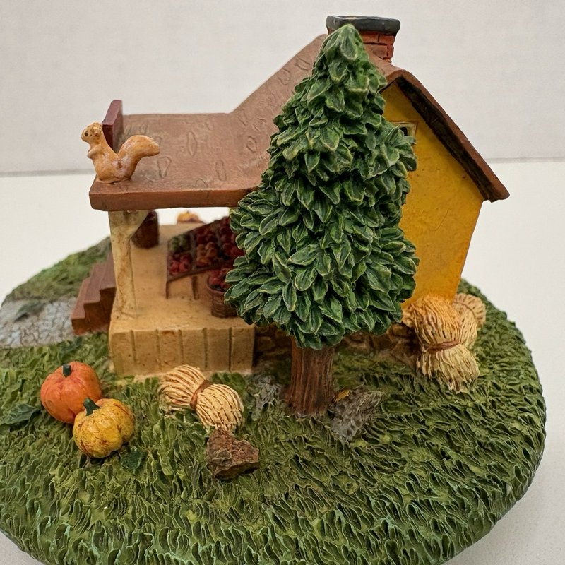 Lot of 2 Candle Toppers – Pumpkin Scarecrow (Crazy Mountain) & Fall Farmhouse