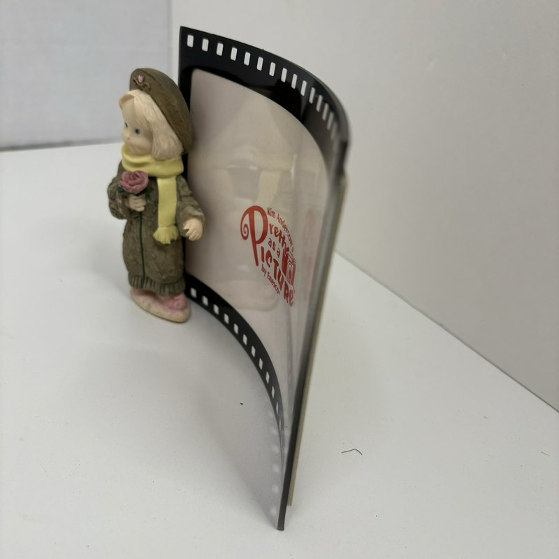 Enesco Photo Frame Kim Anderson Porcelain Bisque Pretty As A Picture 1997
