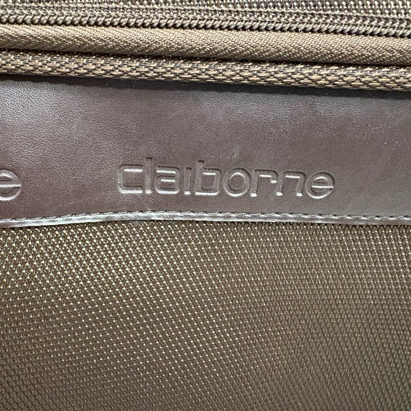 Claiborne Brown Overnight Weekender Travel Bag Carry On 16x9x11 Lock and Keys