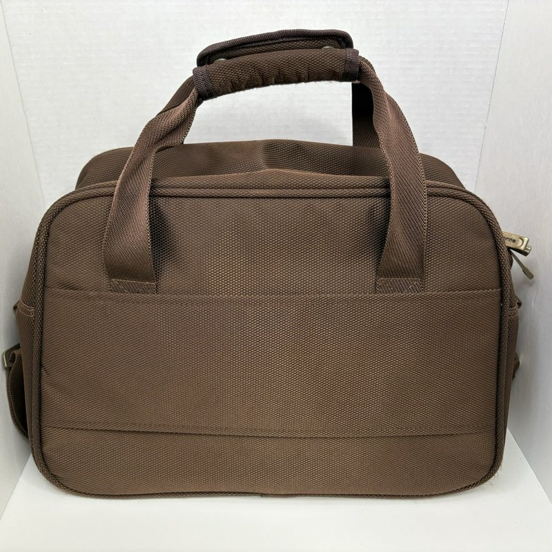 Claiborne Brown Overnight Weekender Travel Bag Carry On 16x9x11 Lock and Keys