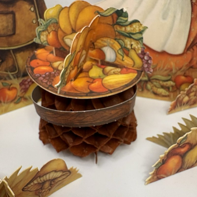 Vintage Hallmark Pilgrims Centerpiece & Salt Pepper Shakers Thanksgiving