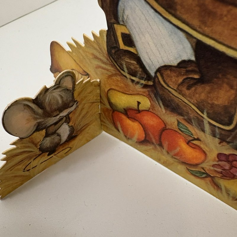 Vintage Hallmark Pilgrims Centerpiece & Salt Pepper Shakers Thanksgiving