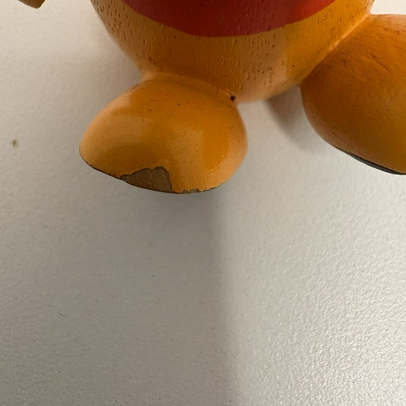 Vintage Walt Disney Productions Winnie the Pooh Wooden Figurine Japan 2.5”