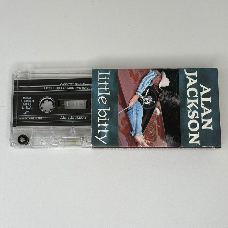 Alan Jackson Thirty Miles West Sealed CD + Little Bitty Cassette Single Bundle