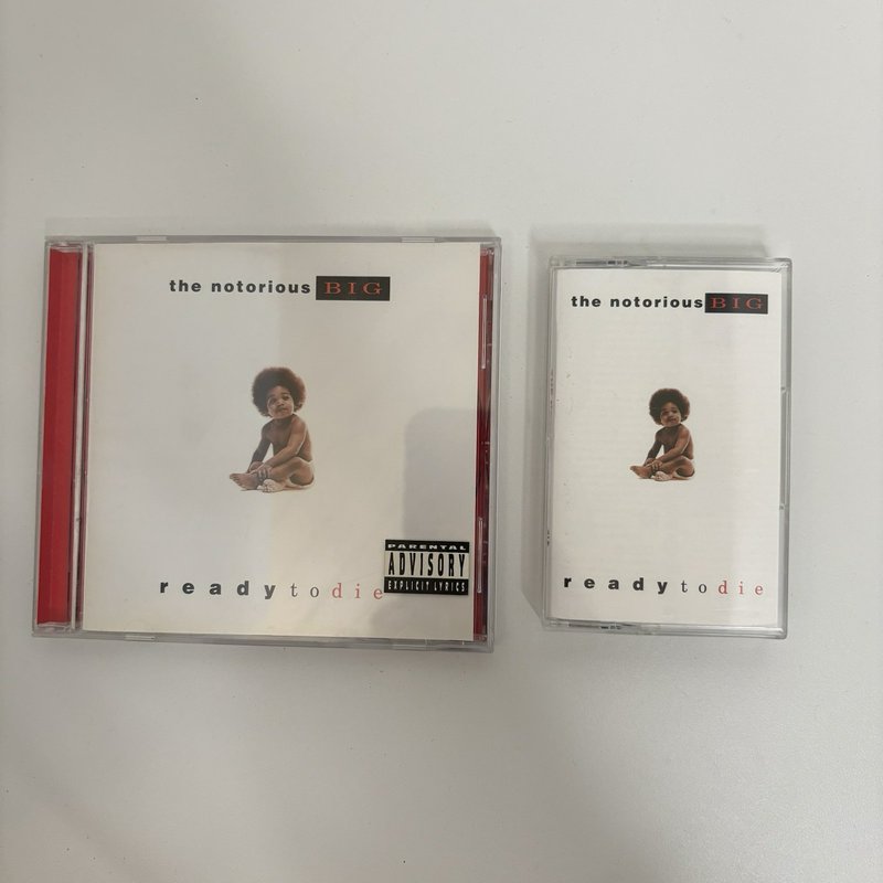 Notorious B.I.G. Ready to Die Cassette + CD Lot OG 1994 Bad Boy Arista Rap