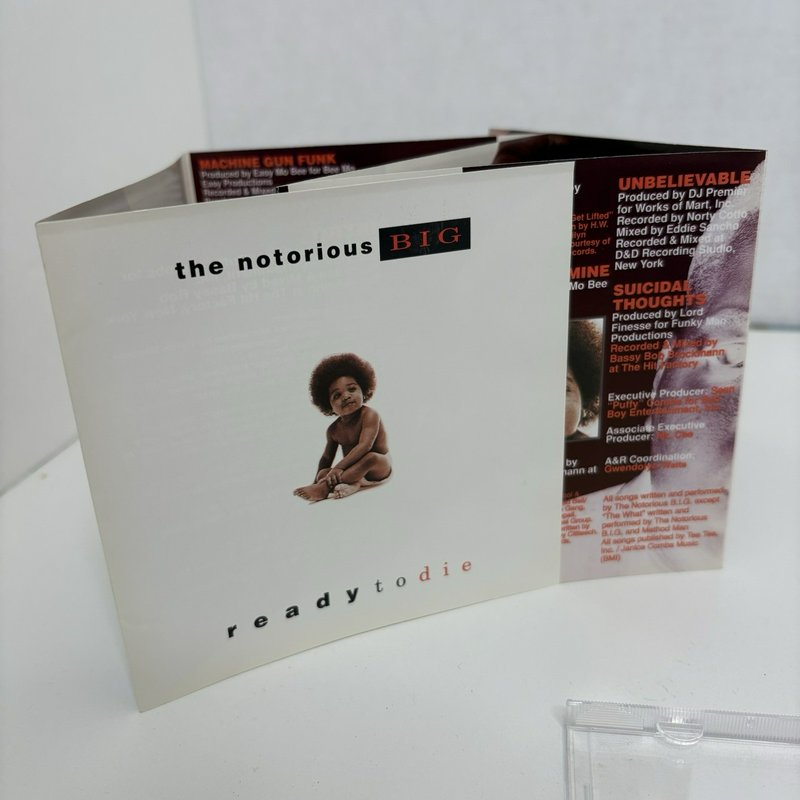 Notorious B.I.G. Ready to Die Cassette + CD Lot OG 1994 Bad Boy Arista Rap