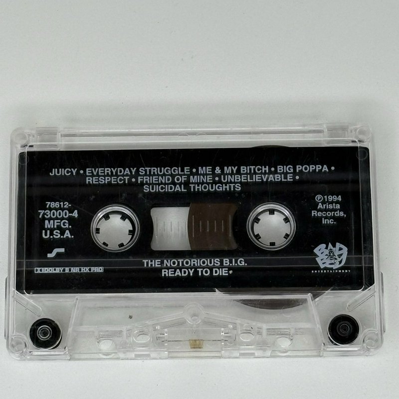 Notorious B.I.G. Ready to Die Cassette + CD Lot OG 1994 Bad Boy Arista Rap