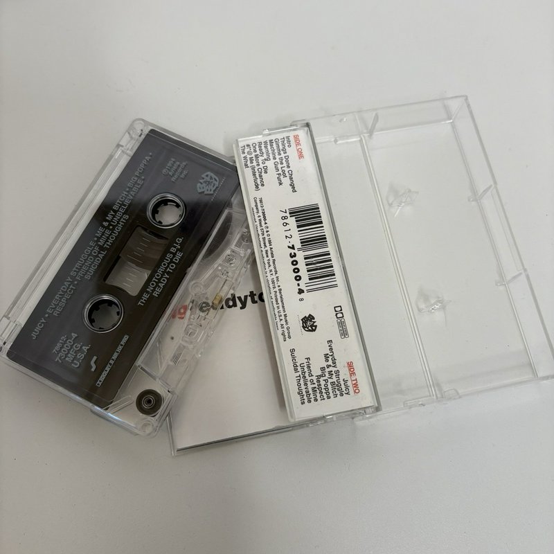 Notorious B.I.G. Ready to Die Cassette + CD Lot OG 1994 Bad Boy Arista Rap