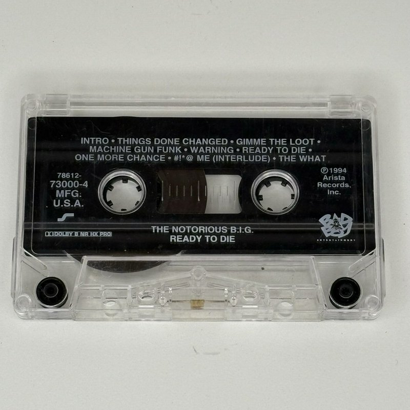 Notorious B.I.G. Ready to Die Cassette + CD Lot OG 1994 Bad Boy Arista Rap