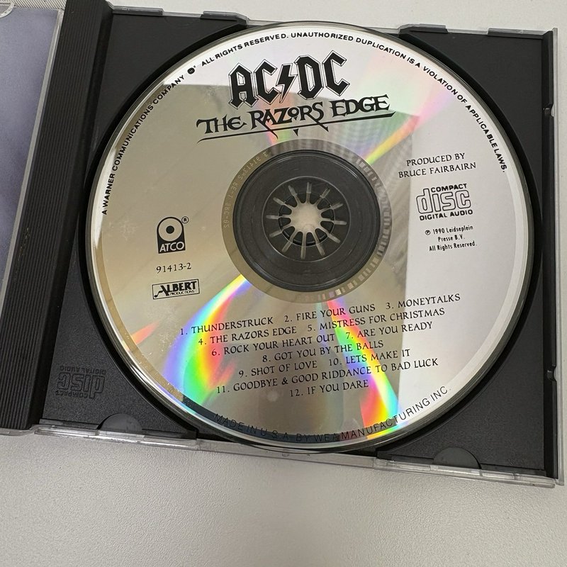 AC/DC CD Lot – Black Ice Digipak, Who Made Who, The Razors Edge – Rock Music