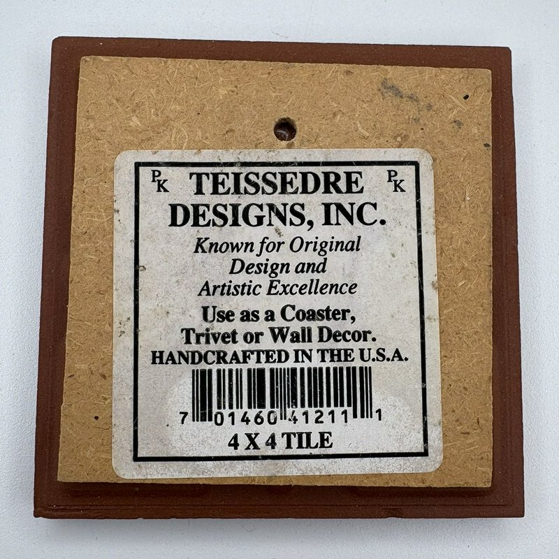 Teissedre Kokopelli Tile 4x4 Southwestern Trivet Coaster Wall Decor USA