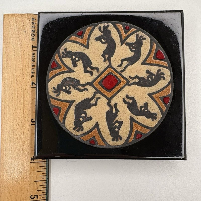 Teissedre Kokopelli Tile 4x4 Southwestern Trivet Coaster Wall Decor USA