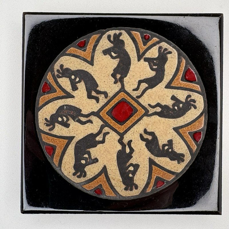 Teissedre Kokopelli Tile 4x4 Southwestern Trivet Coaster Wall Decor USA
