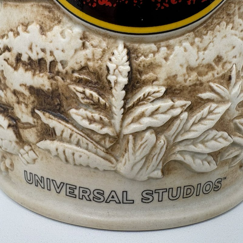 Jurassic Park Universal Studios 1993 Ceramic Beer Stein Mug Dinosaurs Amblin