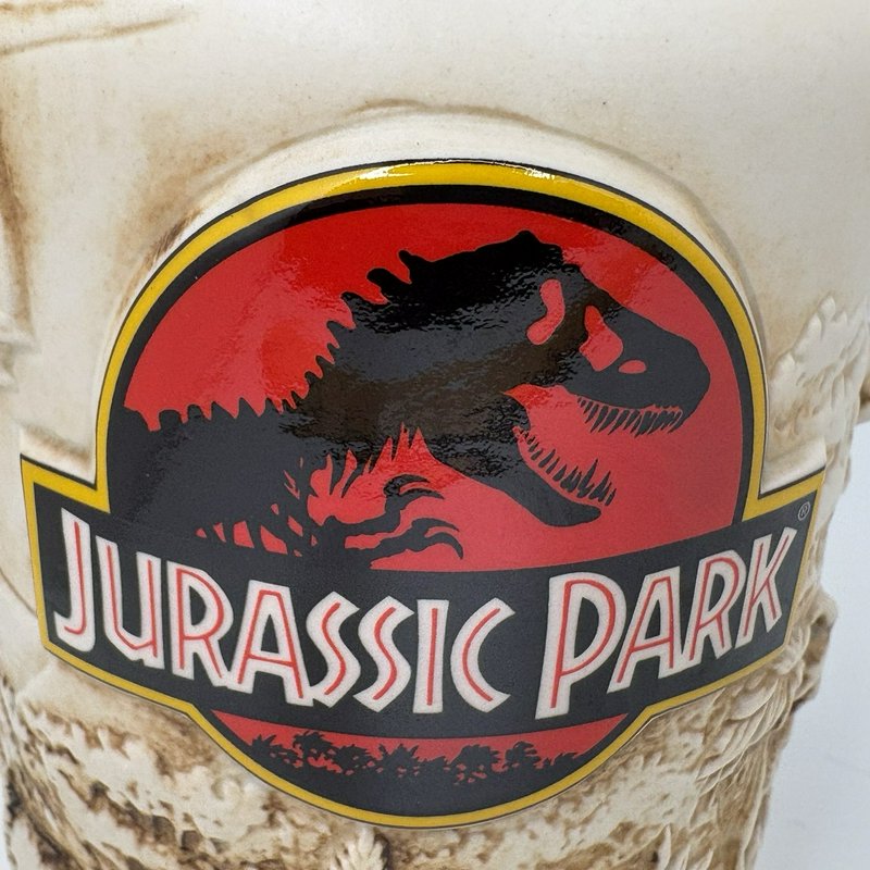 Jurassic Park Universal Studios 1993 Ceramic Beer Stein Mug Dinosaurs Amblin